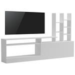 Σύνθετο Σαλονιού Seruno Pakoworld σε Λευκή Απόχρωση 170x25x100εκ