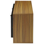 Έπιπλο Τηλεόρασης Tobler Pakoworld σε Καρυδί Απόχρωση με Μαύρο Μαρμάρου 170x40x53εκ