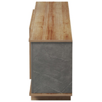 Έπιπλο Τηλεόρασης Zafore  Pakoworld σε oak-Καφέ Antique Απόχρωση 180x33x50εκ