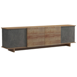 Έπιπλο Τηλεόρασης Zafore  Pakoworld σε oak-Καφέ Antique Απόχρωση 180x33x50εκ