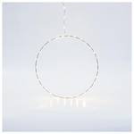 Ασημι Δαχτυλιδι Φωτιζομεν0 30cm, 30 Mini led στο Δαχτυλιδι και 15 Mini led στο Καλωδιο, Σταθερος Μετασχηματιστης, Ασημι Χαλκινο Καλωδιο, Θερμο Λευκο Led, Προεκταση Παροχης 3m, Ip44