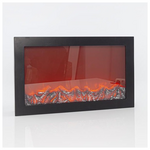 Τζακι Πλαστικο, Μαυρο, με εφε Φλογας, 60x11x36,5cm