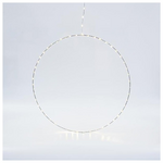 Ασημι Δαχτυλιδι Φωτιζομεν0 50cm, 50 Mini led στο Δαχτυλιδι και 15 Mini led στο Καλωδιο, Σταθερος Μετασχηματιστης, Ασημι Χαλκινο Καλωδιο, Θερμο Λευκο Led, Προεκταση Παροχης 3m, Ip44