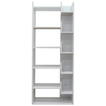 Βιβλιοθήκη Naya Pakoworld σε Λευκή Απόχρωση 72x30x182.5εκ