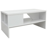 Τραπέζι Σαλονιού Naya Pakoworld σε Λευκή Απόχρωση 93x46x43εκ