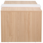 Τραπέζι Σαλονιού Cozeto Pakoworld σε Φυσική-Λευκή Απόχρωση 100x53x41.5εκ