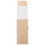 Ράφι Τοίχου Beldra Pakoworld σε Φυσική Απόχρωση με Λευκό 84x15x57.8εκ