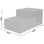 Τραπέζι Σαλονιού Vople Pakoworld σε Φυσική με Ανθρακί Απόχρωση 90x50x40εκ