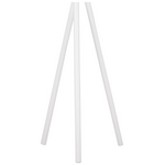 Καλόγερος Ρούχων Sigar Pakoworld Μέταλλο-Ξύλο σε Λευκή-Φυσική Απόχρωση 49x51x187εκ