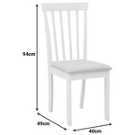 Καρέκλα Houston Pakoworld σε Λευκή Απόχρωση 40x49x94εκ