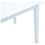 Tραπέζι Επεκτεινόμενο Mabor Pakoworld Ξύλο σε Λευκή Απόχρωση 120-150x80x73,8εκ