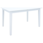 Tραπέζι Επεκτεινόμενο Mabor Pakoworld Ξύλο σε Λευκή Απόχρωση 120-150x80x73,8εκ