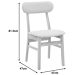 Καρέκλα Gaborn  Pakoworld σε Φυσικό-Μπεζ Απόχρωση 47x47x81,5εκ