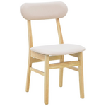 Καρέκλα Gaborn  Pakoworld σε Φυσικό-Μπεζ Απόχρωση 47x47x81,5εκ