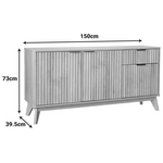 Μπουφές Hamea Pakoworld mdf σε Φυσική Απόχρωση 150x39,5x73εκ