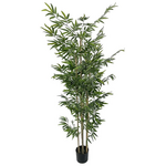 Διακοσμητικό Φυτό Bamboo σε Γλάστρα Inart Πράσινο pp Υ190εκ