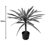 Διακοσμητικό Φυτό Dracaena Palm σε Γλάστρα Inart Πράσινο pp Υ62εκ