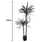 Διακοσμητικό Φυτό Dracaena Palm σε Γλάστρα Inart Πράσινο pp Υ125εκ