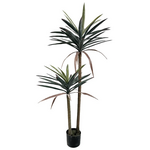 Διακοσμητικό Φυτό Dracaena Palm σε Γλάστρα Inart Πράσινο pp Υ125εκ