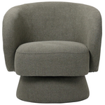 Πολυθρόνα Περιστρεφόμενη Kreslo Pakoworld Ύφασμα σε Πράσινη Απόχρωση 78x81x77εκ