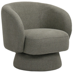 Πολυθρόνα Περιστρεφόμενη Kreslo Pakoworld Ύφασμα σε Πράσινη Απόχρωση 78x81x77εκ