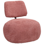 Πολυθρόνα Stonie Pakoworld Μπουκλέ Ύφασμα σε Σάπιο Μήλο Απόχρωση 67x73x67εκ