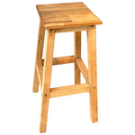 Σκαμπό Μπαρ Waroby Pakoworld Ξύλινο σε Φυσικη Απόχρωση 35x35x67εκ