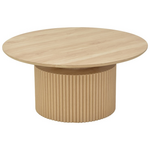 Τραπέζι Σαλονιού Opols Pakoworld mdf σε  Φυσική Απόχρωση Φ90x42εκ