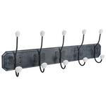 Κρεμάστρα Holden Pakoworld mdf σε Αντικέ Μαύρη Απόχρωση 19.5x9x60.5εκ