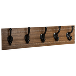 Κρεμάστρα Terty Pakoworld mdf σε Καρυδί Απόχρωση 50x8.5x13εκ