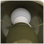 Επιτραπέζιο Φωτιστικό Mushi Pakoworld Μέταλλο σε Χακί Απόχρωση Φ20x24,5εκ