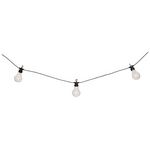 Διακοσμητική Γιρλάντα με 10 led Φωτάκια Karivan Pakoworld σε Μαύρη Απόχρωση 490x12x6εκ
