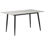 Τραπεζαρία Aurora i-Gustas Pakoworld σετ 5τεμ Sintered Stone-Μαύρο 120x60x75εκ