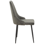 Τραπεζαρία Azori-Gustas Pakoworld σετ 5τεμ Sintered Stone-Μαύρο-Ανθρακί 120x60x75εκ