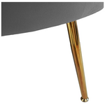 Καναπές 2θέσιος Daimon Pakoworld Βελούδο Γκρι 134x70x77εκ