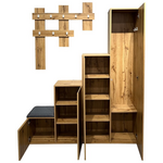 Έπιπλο Εισόδου Nenich Pakoworld σε Sonoma Απόχρωση 150x37x180εκ