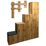 Έπιπλο Εισόδου Nenich Pakoworld σε Sonoma Απόχρωση 150x37x180εκ