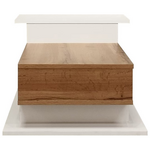 Τραπέζι Σαλονιού Nuvele Pakoworld σε Λευκή-Sonoma Απόχρωση 90x50x35εκ