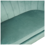 Καναπές 2θέσιος Daimon Pakoworld Βελούδο σε Φυστικί Απόχρωση 134x70x77εκ