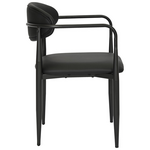 Πολυθρόνα Kalone Pakoworld pu σε Μαύρη Απόχρωση 56x55x78εκ