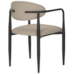 Πολυθρόνα Kalone Pakoworld pu σε Γκρι-Μπεζ Απόχρωση 56x55x78εκ