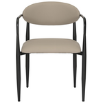 Πολυθρόνα Kalone Pakoworld pu σε Γκρι-Μπεζ Απόχρωση 56x55x78εκ