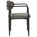 Πολυθρόνα Kalone Pakoworld Ύφασμα σε Ανθρακί Απόχρωση 56x55x78εκ