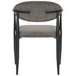 Πολυθρόνα Kalone Pakoworld Ύφασμα σε Ανθρακί Απόχρωση 56x55x78εκ