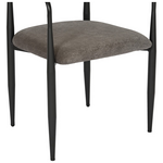 Πολυθρόνα Kalone Pakoworld Ύφασμα σε Ανθρακί Απόχρωση 56x55x78εκ