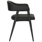 Πολυθρόνα Sezan Pakoworld pu σε Μαύρη Απόχρωση 56x55x78εκ