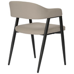 Πολυθρόνα Sezan Pakoworld pu σε Γκρι-Μπεζ Απόχρωση 56x55x78εκ