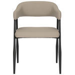 Πολυθρόνα Sezan Pakoworld pu σε Γκρι-Μπεζ Απόχρωση 56x55x78εκ