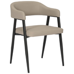 Πολυθρόνα Sezan Pakoworld pu σε Γκρι-Μπεζ Απόχρωση 56x55x78εκ