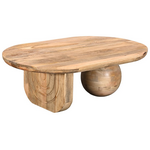 Τραπέζι Σαλονιού Kane Pakoworld Μασίφ Ξύλο Ακακίας σε Φυσική Απόχρωση 110x72x38εκ